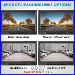 Digital Wireless Rear View Backup Camera 7 Quad DVR Monitor For Truck Caravan