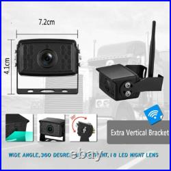 Digital Wireless Rear View Backup Camera 7 Quad DVR Monitor For Truck Caravan