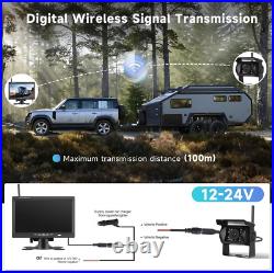 Digital Wireless Reversing Camera 7 Rear View Monitor for Truck Trailer Bus RVs