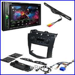 Double Din Pioneer Receiver Rear View Camera Dash kit For 2003-2007 Honda Accord