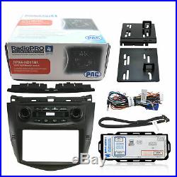 Double Din Pioneer Receiver Rear View Camera Dash kit For 2003-2007 Honda Accord