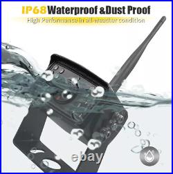Dual 1080P Digital Wireless Backup Cameras 9 DVR Monitor FHD For Trailer RV Bus