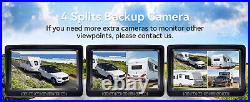 Dual RV Wireless Backup Camera for Trailer Easy Setup Solar 7'' Monitor 1080P