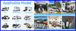 Dual RV Wireless Backup Camera for Trailer Easy Setup Solar 7'' Monitor 1080P