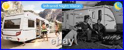 Dual RV Wireless Backup Camera for Trailer Easy Setup Solar 7'' Monitor 1080P