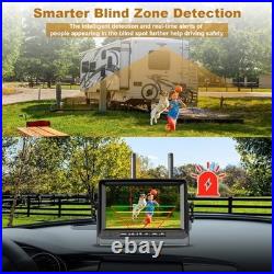 Dual Wireless Backup Camera System with 7 HD Monitor 1080P Rearview Cameras