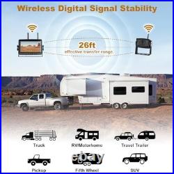 Dual Wireless Backup Camera System with 7 HD Monitor 1080P Rearview Cameras
