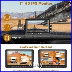Dual Wireless Backup Camera System with 7 HD Monitor 1080P Rearview Cameras