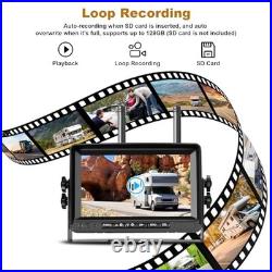 Dual Wireless Backup Camera System with 7 HD Monitor 1080P Rearview Cameras