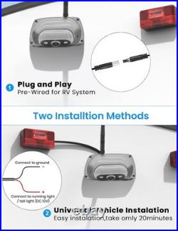 Dual Wireless Backup Cameras System 10.26 1080P HD IPS Touchscreen 2 Channel
