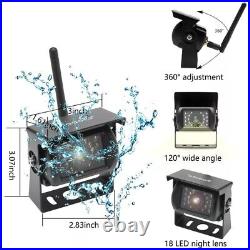 Dual Wireless Rear View Backup Reverse Camera Kit 18IR Night Vision (Waterproof)