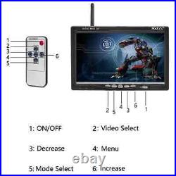 Dual Wireless Rear View Backup Reverse Camera Kit 18IR Night Vision (Waterproof)