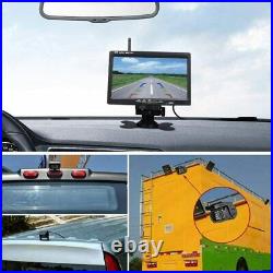 Dual Wireless Reversing Rear View Camera 7 LCD Monitor Kit for Caravan Truck