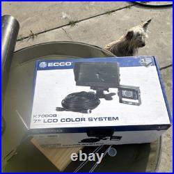 ECCO K7000B 7 LCD Rear View Monitor Wired Camera Kit Universal