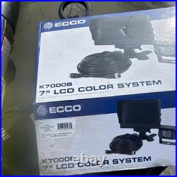 ECCO K7000B 7 LCD Rear View Monitor Wired Camera Kit Universal