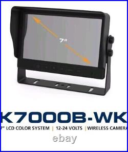 ECCO K7000B-WK 7 Caravan Bus RVs Truck Monitor Wireless Reverse Camera System