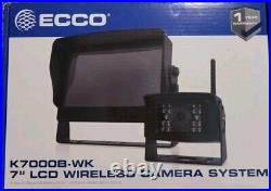 ECCO K7000B-WK 7 Caravan Bus RVs Truck Monitor Wireless Reverse Camera System