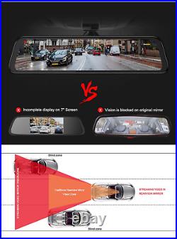 EKLEVA 12 Car DVR Rearview Mirror Camera Dash Cam 4G Android 8.1 2+32GB+SD card