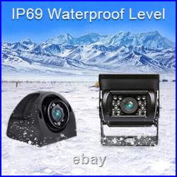ERapta 1080p Backup Camera System 7'' Monitor Waterproof Wired Backup Camera