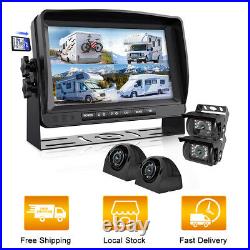 ERapta Backup Camera 9 Monitor DVR Wired Car Parking Rear Side View Record HD