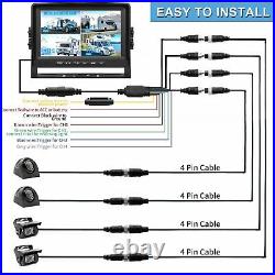 ERapta Backup Camera 9 Monitor DVR Wired Car Parking Rear Side View Record HD