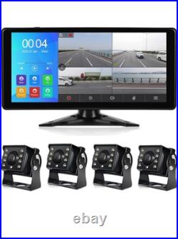 EVERSECU 4k 10.36 Touch Screen RV Backup Camera System W 4x 1080p AHD Cameras