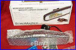 EchoMaster MRC-LP01CP Rear-View Mirror Back-Up Camera Kit Black, NEW #N1