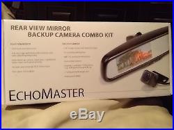 EchoMaster Rear View Mirror Backup Camera Combo Kit
