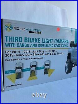 EchoMaster Third Brake Light Back-Up Camera for Select GMC/Chevy (CHMSL2-GM14)