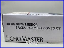Echomaster MRC-HDDVR Rear View Mirror Replacement Monitor withDVR & Backup Cam Kit