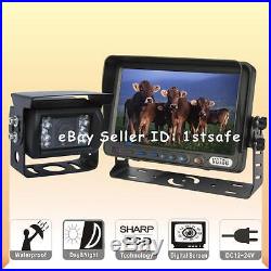Farm Tractor Cab Back Up Rear View CCD Camera Video System 7reverse Tft LCD