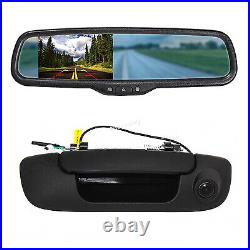 For Dodge Rear View HD Tailgate Backup Camera Night Vision&4.3 Mirror Monitor