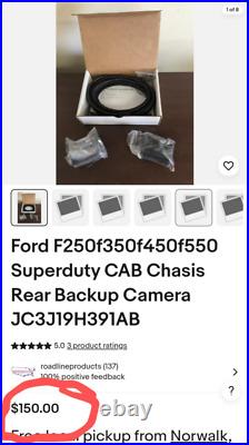 Ford Superduty F250-F550 rearview backup camera kit