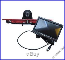 Ford Transit Infrared LED Brake Light RearView Reverse Camera + 7 Dash Monitor