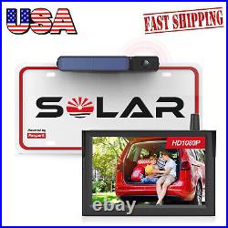 Foxpark Solar 3 Solar Wireless Car Backup Rear View Camera 5 HD 1080P Monitor