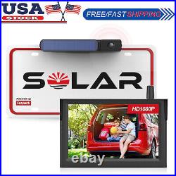 Foxpark Solar 3 Wireless Backup Camera 5 HD 1080P Monitor Car Rear View Systems