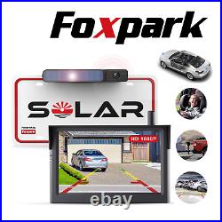 Foxpark Solar 3 Wireless Car Rear View Camera 5'' HD Monitor with Dual Channels