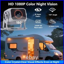 Fubedo 10 Inch RV Backup Camera Wired System 4 HD 1080P Rear View
