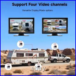 Fubedo 10 Inch RV Backup Camera Wired System 4 HD 1080P Rear View