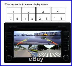 Full Surround View HD Car Dash Camera Recorder Image Splitter DVR with 7 Screen