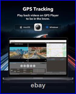 G930 10'' Rear View Mirror Camera with 5.8Ghz Wifi, 4K Dash Cam Front, Rear 64GB