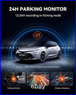 G930 10'' Rear View Mirror Camera with 5.8Ghz Wifi, 4K Dash Cam Front, Rear 64GB