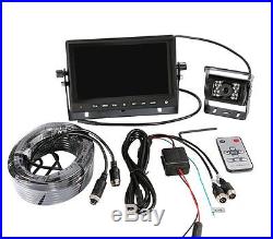 GERI Waterproof 12V 24V HD CCD backup rear view camera system WIRED + 7 TFT LCD