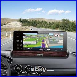 GPS Nav 7 Android 5.0 3G WIFI Dual Lens Car DVR Rearview Mirror Reverse Camera
