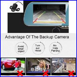 GPS Sat Nav Dash Cam HD 1080P Android WIFI Rear View Mirror Vehicle Dual Camera