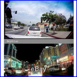 GPS Sat Nav Dash Cam HD 1080P Android WIFI Rear View Mirror Vehicle Dual Camera