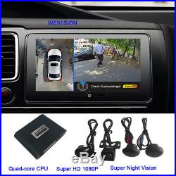 HD 1080P 360 Bird View Panorama System Car DVR system rear camera for all car