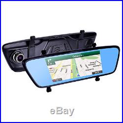 HD 1080P 4G Car DVR Touch Monitor Rear view mirror And Camera Dual lens GPS Nav