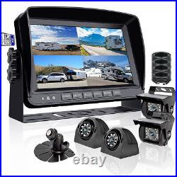 HD 1080P 7 Wired Backup Camera System DVR Split Screen Monitor Rear View Cam RV HD 1080P 7 Wired Backup Camera System DVR Split Screen Monitor Rear View Cam RV