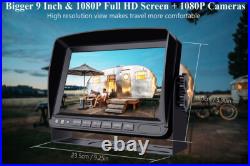 HD 1080P 7 Wired Backup Camera System DVR Split Screen Monitor Rear View Cam RV HD 1080P 7 Wired Backup Camera System DVR Split Screen Monitor Rear View Cam RV